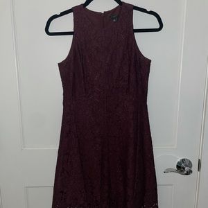 Merlot Ann Taylor Lace Dress